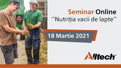 Seminar online ’’Nutriţia vacii de lapte’’- Alltech