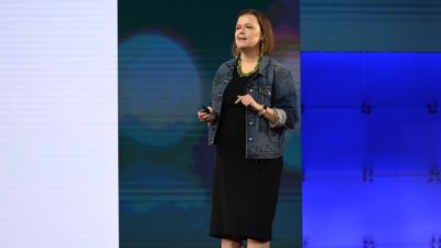 Heather White speaking at the Alltech ONE Conference